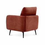 Sicaan Fauteuil Design Emma Velours Côtelé Terracotta – Fauteuil Moderne et Confortable – Assise Ergonomique Élégante pour Salon, Chambre ou Bureau – Style Contemporain Chic 71x75x81 cm
