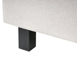 Lit Double en Tissu Beige 160 x 200 cm Confortable et Elégant pour Chambre au Style Moderne ou Scandinave Beliani