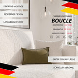 GREKPOL Sofa 240x105 cm - Canapé 3 Places Bouclé Côtelé - Beige Canapé Convertible 3 Places avec Dossier rembourré