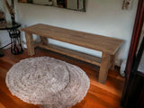 TOTAL WOOD 2012 Banc en Bois de Sapin, modèle Margherita, Banc pour intérieur et extérieur, différentes Tailles