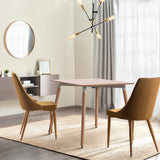 CLP Table De Cuisine Viborg I Table De Salle À Manger Au Design Scandinave pour Le Salon avec Plateau en MDF I Structure en Hêtre, Couleur:Nature, Taille:80 cm