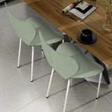 PIPIPOXER Lot de 4 chaises scandinaves, pour Salle à Manger, Bureau, Cuisine, Salon, Salle de Réunion, Jardin, Vert Clair