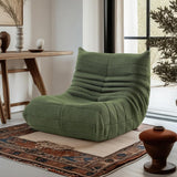 Mavdecll Chaise Longue Au Coin du Feu Togo, Fauteuils Poires Compressés, Canapé Vert Au Coin du Feu, Canapé De Sol Paresseux, Matériau en Daim Doux, pour Dortoir, Salon, Chambre À Coucher, Bureau