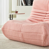 POYHKFD Canapé Paresseux avec Dossier pour Dormir Seul,Fauteuil Salon avec Coussin pour Se Détendre,Fauteuil Sol,Canapé Paresseux,Chaise de Sol,Fauteuil Salon,Fauteuil Salon Confortable(Rose)