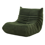 DULRLLY Canapé de Sol Confortable pour Adultes, Fauteuil de Lecture, Pouf Poire en Velours Doux, Chaise Simple géante pour Salon, Chambre à Coucher, Bureau (Vert)