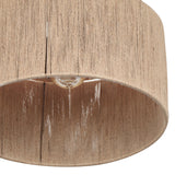 Trio Leuchten Plafonnier SMILLA 666800136, métal beige, abat-jour jute naturel, excl. 1x E27