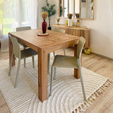 Mobili Fiver Table Extensible, Bois, Chêne Rustique, 140 x 90 x 77 cm