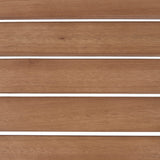 Ensemble Repas de Jardin 6 Places Table et 2 Bancs en Bois d'Eucalyptus Clair pour Jardin ou Terrasse Rustique Monsano Beliani
