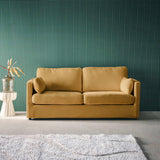 sweeek - Canapé 2 Places déhoussable Tissu Ocre L 198 x P 88 x H 85cm - Neo