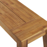 Beliani Banc de Jardin Design en Bois d'Acacia Clair 160 cm Look Naturel et Très Tendance pour Intérieur et Extérieur au Style Rustique et Boho