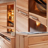 Stella Trading Nature One cœur de hêtre partiellement Massif certifié FSC – Table Basse de qualité supérieure avec étagère pour Votre Salon, Bois d'ingénierie, Couchtisch