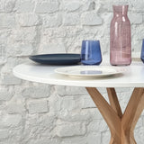 Ragaba Jubi Table à Manger Ronde 70cm Jaune Genët