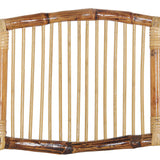 Lot de 4 Chaises de Salle à Manger Pliantes en Bambou Naturel et Rotin Parfaites pour Salon ou Cuisine au Style Boho Rustique et Colonial Beliani