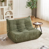 Yihomfy Fauteuil Togo,Fauteuil Pouf Salon Moderne,Poufs Géants pour Adultes,Canapé Poufs avec Mémoire de Forme, Canapé Relax pour Salon,Chambre,1 Place Gros Bean Bag ou Coussin de Sol (B-Vert)