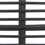 Chaise Fauteuil en Rotin Noir Confortable et très Décorative pour Chambre ou Salon au Style Boho et Rustique Beliani