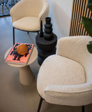 Kick Collection Table d'appoint Jon - Bruin - Moderne et de Haute qualité - Métal - Disponible dans de Nombreuses Couleurs