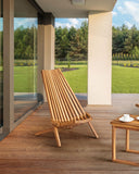 Lot de 2 Chaises Rustique de Jardin en Bois d'Acacia Extérieur Pliables Bellano
