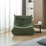 DULRLLY Canapé de Sol Confortable pour Adultes, Fauteuil de Lecture, Pouf Poire en Velours Doux, Chaise Simple géante pour Salon, Chambre à Coucher, Bureau (Vert)