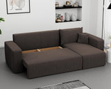 GREKPOL Canapé d'angle Convertible 145x248 à Gauche ou à Droite - Canapé 3 Places Convertible - Canapé avec Espace de Rangement - Canapé Lit - Canapé Convertible - Sofa Marron