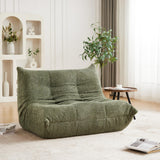 Yihomfy Fauteuil Togo,Fauteuil Pouf Salon Moderne,Poufs Géants pour Adultes,Canapé Poufs avec Mémoire de Forme, Canapé Relax pour Salon,Chambre,1 Place Gros Bean Bag ou Coussin de Sol (B-Vert)