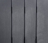 Keter 247060 Élégante Chaise Longue Mountain avec Finition Imitation Bois, Polypropylène, Noir, Chair