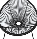 Ambientehome Lot de 2 fauteuils Acapulco - Noir