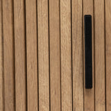 Atmosphera Créateur d'Intérieur - Meuble TV Colva 2 Portes Coulissantes - Étagère Ajustable - Rangement 4 Cases pour Salon, Chambre - H46 x L140cm