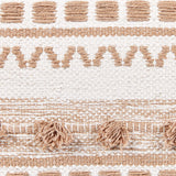 Pouf Carré en Coton Beige 50 x 50 cm Remplissage à Billes Polystyrène Karaw