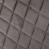 Atmosphera - Fauteuil Marlo Gris foncé en Velours