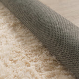Paco Home Tapis De Salon Poils Longs Fausse Fourrure Shaggy Moelleux Monochrome, Dimension:160x220 cm, Couleur:Crème