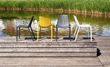 METRO Professional Chaise de terrasse PAM, Polypropylène, 47 x 56 x 79 cm, Empilable, Jaune Moutarde (Jaune Moutarde)