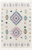 Surya Suva Tapis Géométrique Scandinave - Grand Tapis Salon, Salle à Manger, Chambre, Cuisine - Tapis Design Boheme Chic, Berbere Moderne, Tapis Poil Court 160x213cm- Beige, Bleu, Lavande, Jaune, Gris