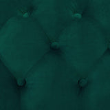 Canapé Fixe 3 Places Capitonné en Velours Vert de Qualité Idéal pour Salon au Design Glamour et Traditionnel Beliani