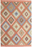 RugVista, Kelim Usak, Fait Main, Tapis, Tapis Kelim Moderne, Pile Courte, 180 x 280 cm cm, Rectangle, Care & Fair, Laine, Couloir, Chambre, Cuisine, Salon, Marron Marron Clair Jaune