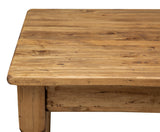 Biscottini Bureau Vintage Bois 120 x 80 x 80 cm | Bureau en Bois ou Table de Cuisine avec tiroir | Table a Manger pour la Cuisine | Table Bois