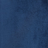 Relaxdays Pouf en Velours, Tabouret Rond, matelassé, Pieds en métal Noir, HxD : 38,5x40,5 cm, siège Tissu, Bleu
