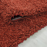 Home by Home Tapis doux et épais style shaggy moderne Uni Plusieurs formes et tailles disponibles, 100 % polypropylène, Terre, 240x340 cm