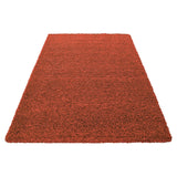 Home by Home Tapis doux et épais style shaggy moderne Uni Plusieurs formes et tailles disponibles, 100 % polypropylène, Terre, 240x340 cm