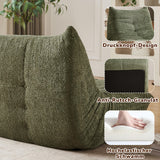 Yihomfy Fauteuil Togo,Fauteuil Pouf Salon Moderne,Poufs Géants pour Adultes,Canapé Poufs avec Mémoire de Forme, Canapé Relax pour Salon,Chambre,1 Place Gros Bean Bag ou Coussin de Sol (B-Vert)