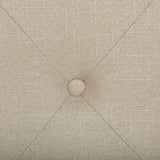 Lit Double en Tissu Beige 160 x 200 cm Confortable de Style Traditionnel pour Chambre Rétro ou Classique Beliani