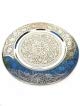 Petite Table Basse Orientale Pliante en métal Sule 40cm Ronde | Table de Chevet Marocaine | Guéridon Pliant Table d'appoint démontable | Décoration de Salon de Maison en Design Indien marocain