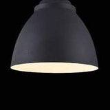 Suspension Design, 1 Lampe, Style moderne, Loft, Armature en Métal couleur noir, abat-jour fait en Métal couleur noir, 1 ampoule, excl. 1 E27 60W 220-240V