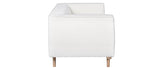 Miliboo Canapé 2-3 Places scandinave en Tissu Effet Laine bouclée écru Morris