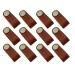 Homyl Poignée De Valise Durable Tire En Cuir Fait Main Remplacement - 12 Pcs
