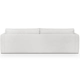 HOMIFAB Canapé 4 Places en Tissu Beige Ivoire + 4 Coussins - Denver