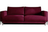 Canapé 3/4 Places Convertible et Espace de Rangement - Fushia - en Tissu de qualité, Dany
