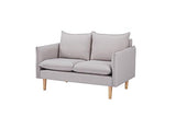 Marque Amazon - Movian Keitele- Canapé 2 places, 130 x 82 x 84 cm, Gris clair