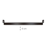 Relaxdays 10020503  Table d'appoint HxlxP: 54,5 x 45 x 45 cm petite table de service plateau amovible déco métal table cocktail table pliante, Marron