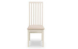 Julian Bowen Lot de 2 chaises de salle à manger Vermont, ivoire