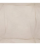Atmosphera - Fauteuil en Rotin et Assise en Coton Blanc